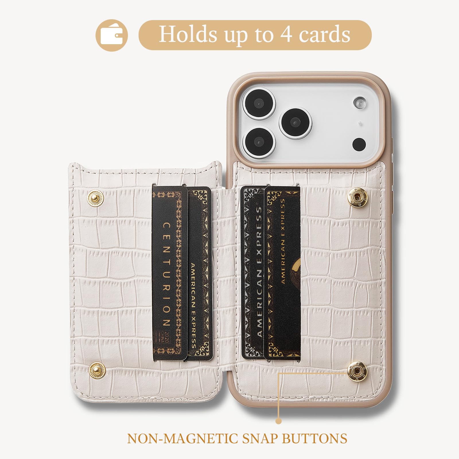 Amazon.com: CUSTYPE Compatible with iPhone 17 Pro Max Wallet Case