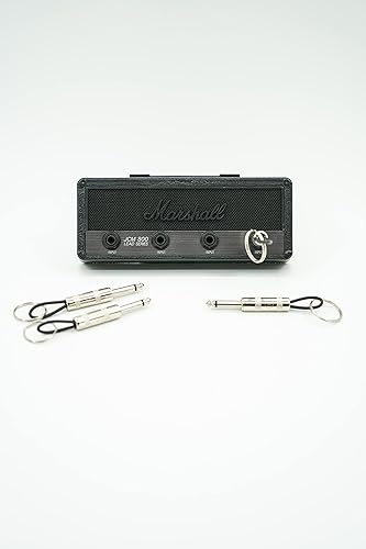 Miniatura 2 de Soporte para llaves de amplificador de guitarra con licencia Marshall Stealth Jack, incluye 4 llaveros de enchufe de guitarra y 1 kit de montaje en