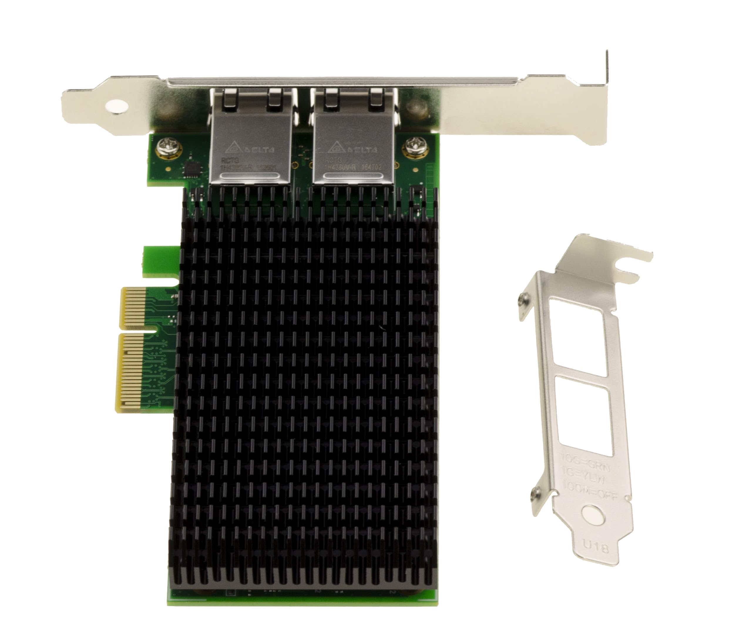 KALEA-INFORMATIQUE Scheda controller di rete PCIe x4 con 2 porte 10 Gigabit Ethernet RJ45 con chipset X550 10G