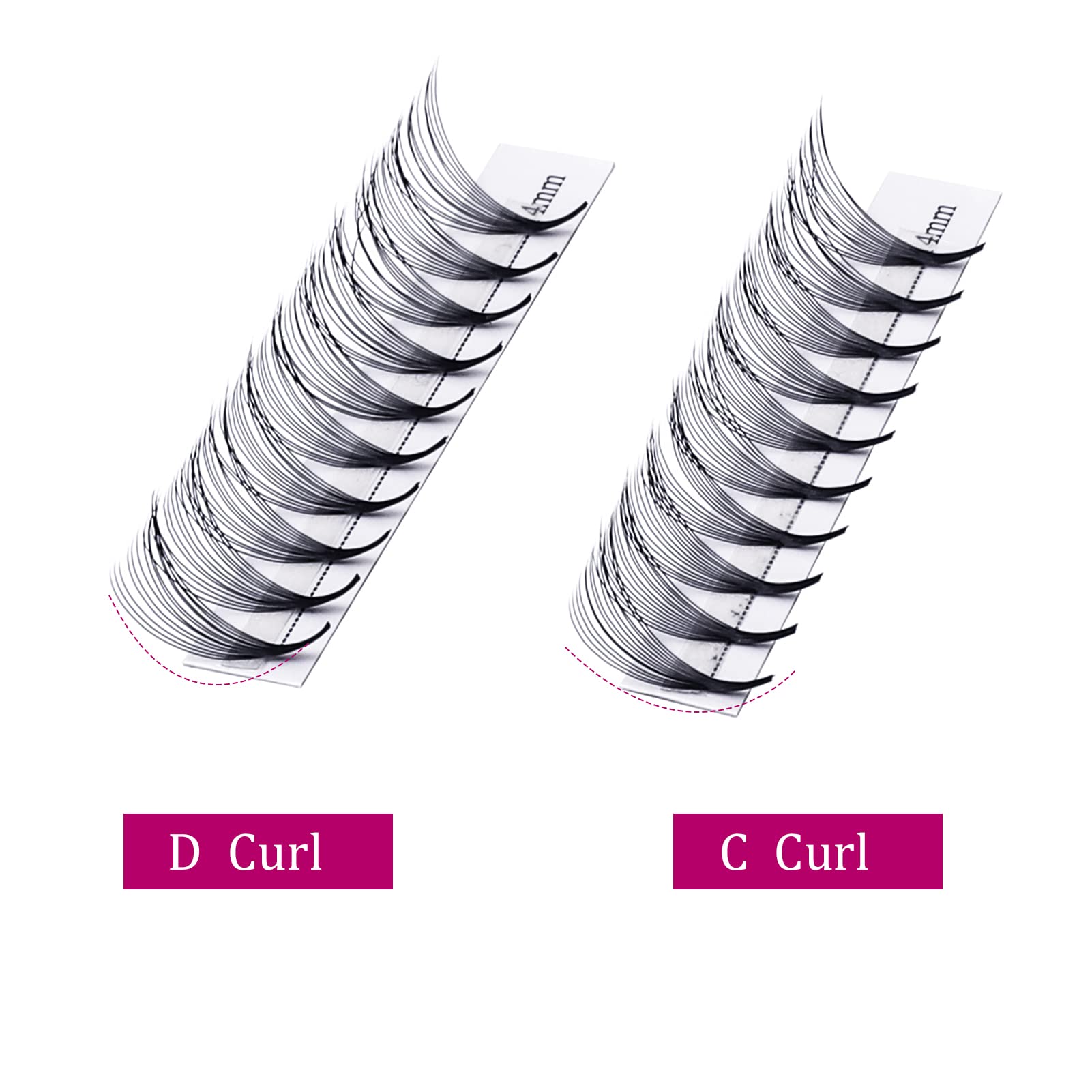 Volumen Ruso 10D 0.07mm C Curl 15mm Prefabricados Extensiones de Pestañas Volume Lashes Extension Ruso Pestañas — view 209