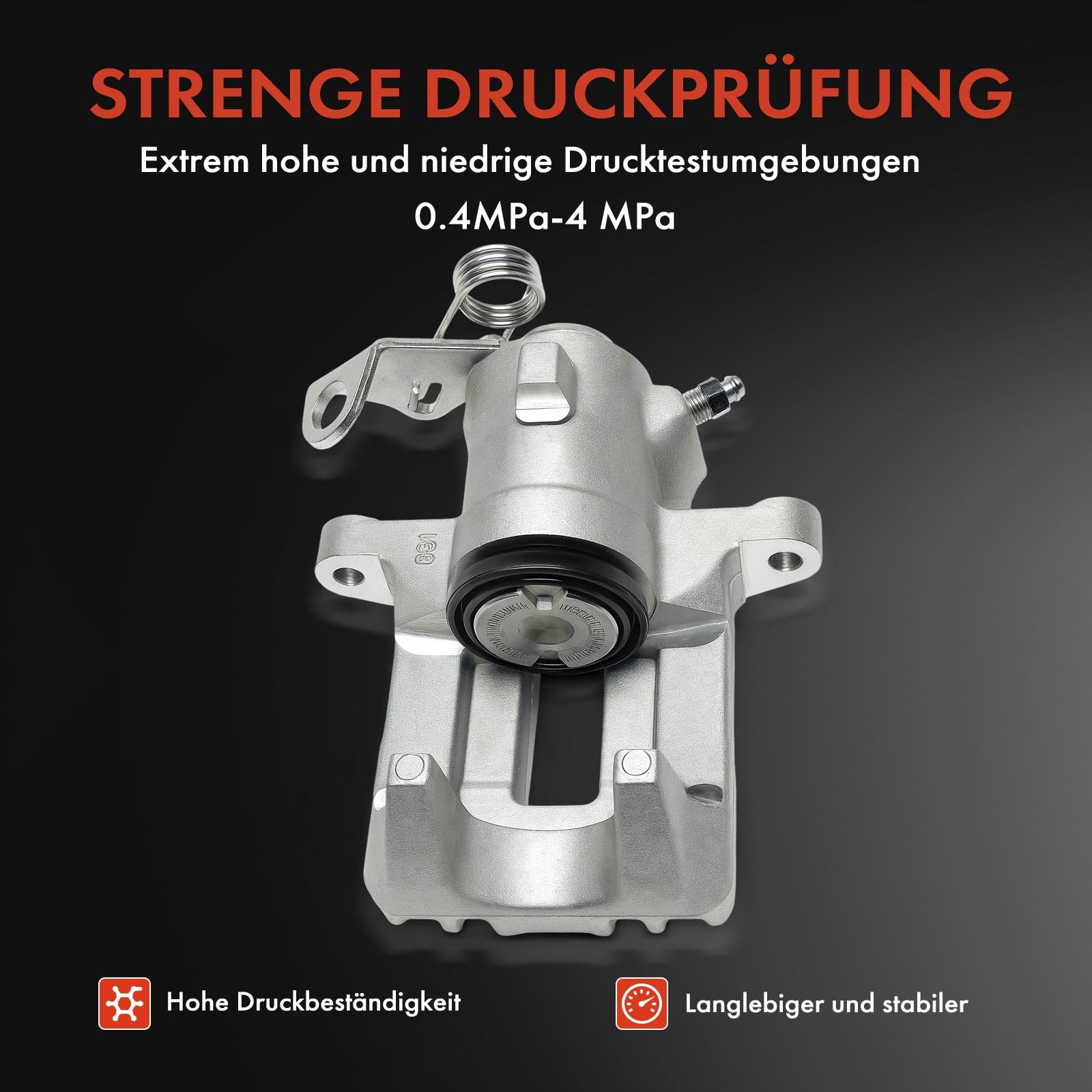 Frankberg 2x Bremssattel + 2x Bremsscheiben + 4x Beläge Hinten Ø232mm Kompatibel mit Golf IV 1J1 Polo 6C1 6R1 Fabia II 542 Polo 9A 9N Ibiza IV 6J5 Replace# 1J0698451C