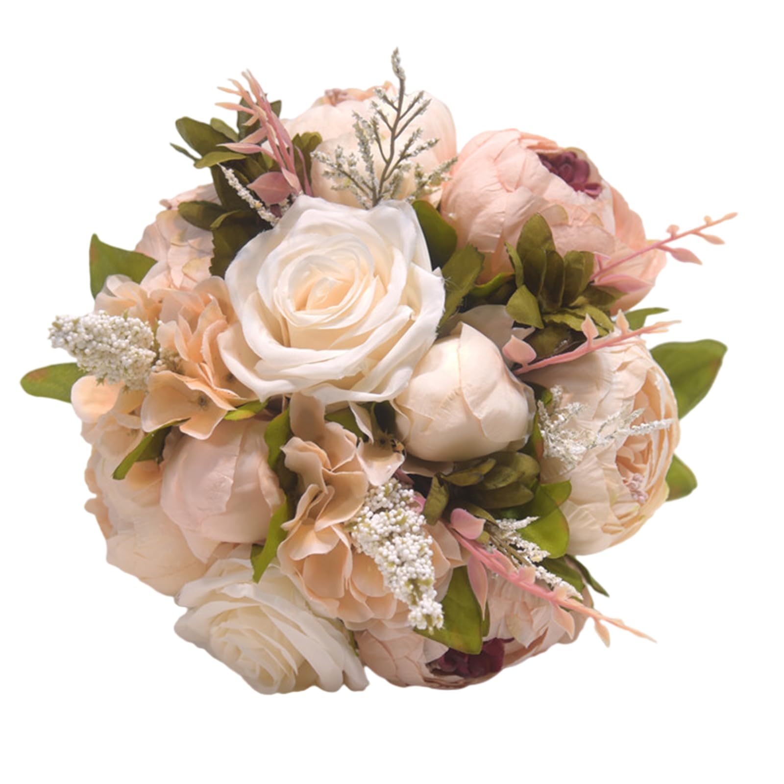 Jazuaiao Rose Bridesmaid Bridal Artificial Rose Bouquets, Wedding Bouquets for Wedding Ceremony Valentines Photography Props Artificial Large