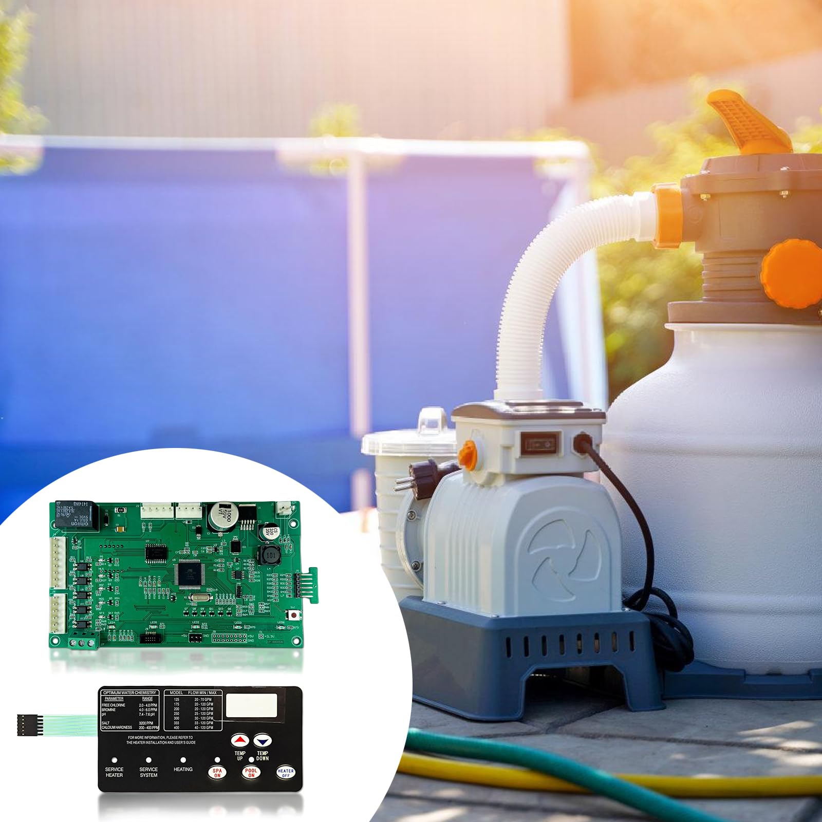 Kit de clavier de rechange pour chauffage de piscine