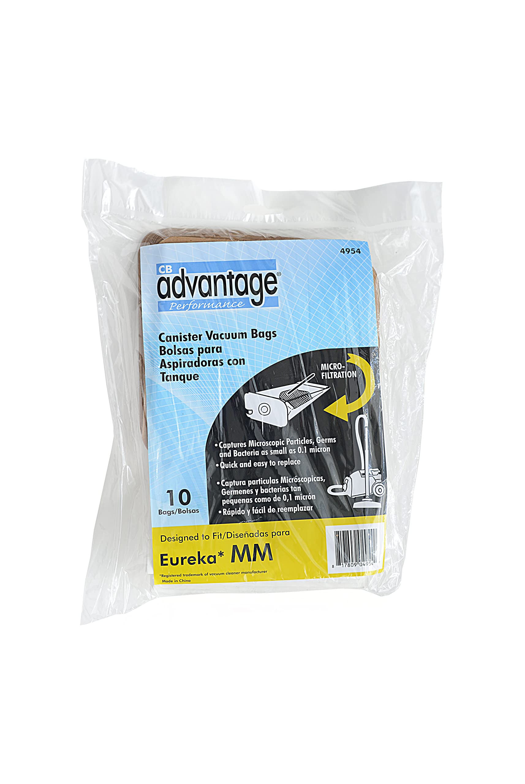 Advantage Eureka MM Replacement Vacuum Bags (10 Bags)