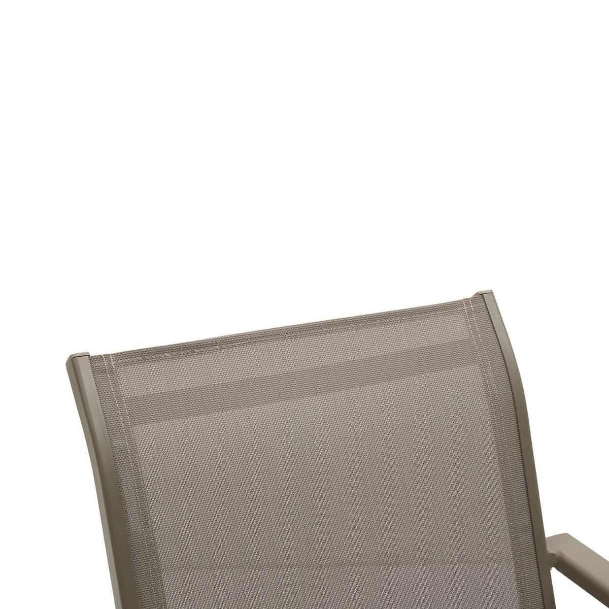 Hespéride - Fauteuil de Jardin empilable essentia Noisette/café