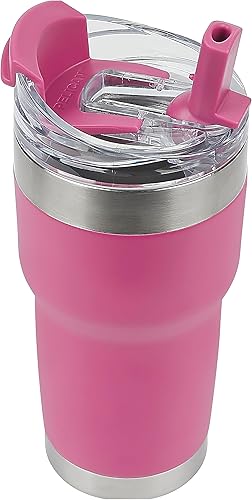Miniatura 8 de Pelican Hydration Pelican Traveler - Vaso aislado al vacío de 22 onzas, de acero inoxidable, doble pared, con tapa doble, taza de café aislada con