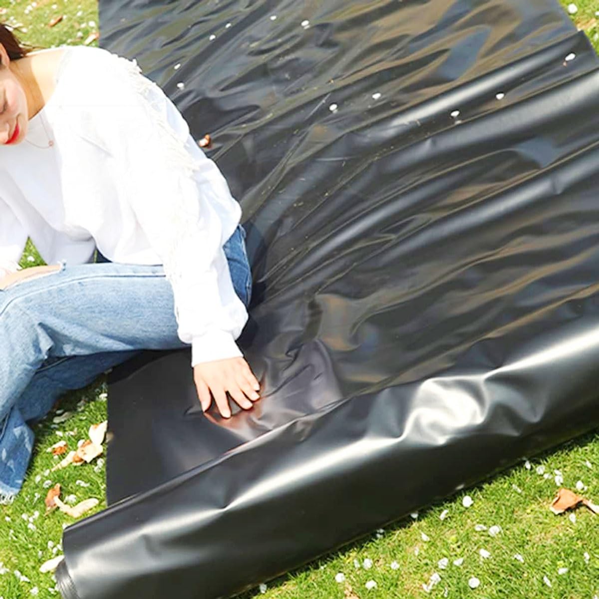 Bâche Pour Bassin 8x8m - Membrane Étanche Et Résistante Aux UV Pour Étang, Jardin, Fontaines - Flexible Et Durable