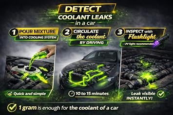 Fluorescein DOSIDIAG Intense Tracer for Leak Detection: Swimming Pool, Spa, Plumbing, Roofing, Car