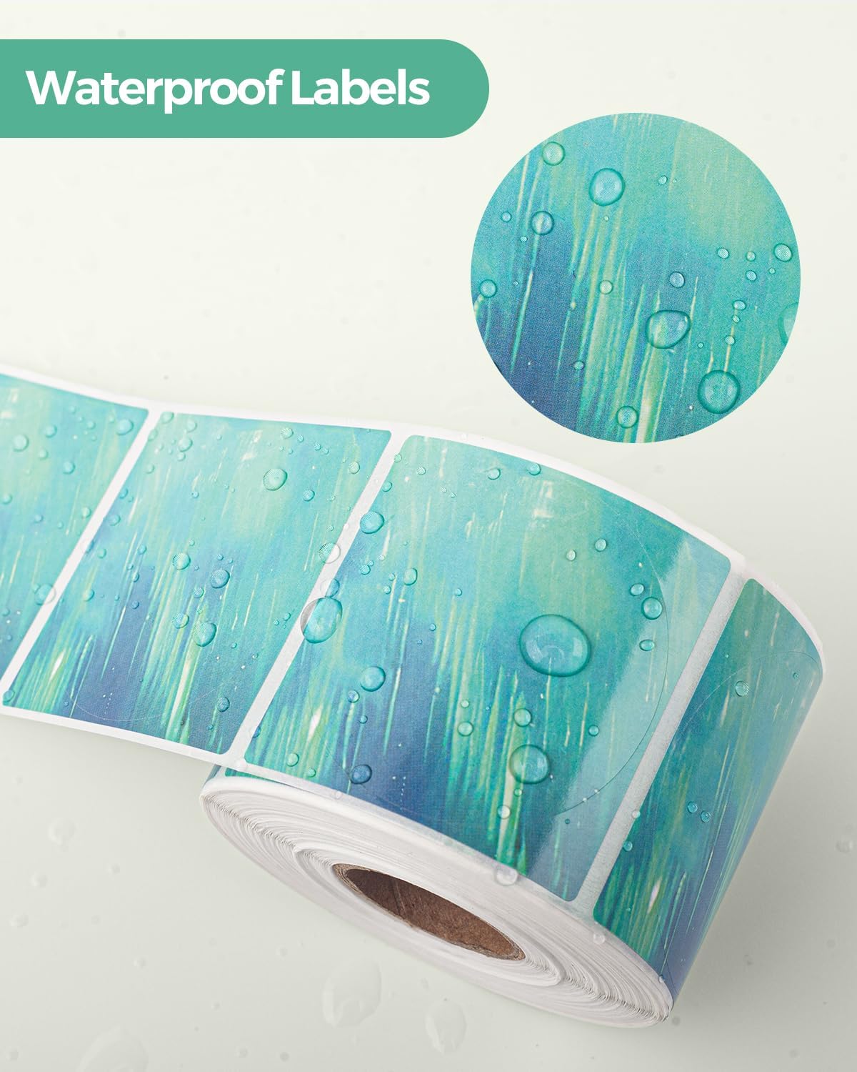 MUNBYN 2 Inch Round Green Thermal Labels, Self-Adhesive Stickers for Baking, Candle, and Food, Compatible with Thermal Printers, 500 Labels/1 Roll - Image 5