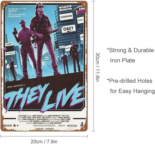 Miniatura 2 de Póster de película con texto en vivo para bar, club, hombre, cueva, sala de estar, cocina, garaje, baño, hogar, decoración de pared, 8 x 12 pulgadas