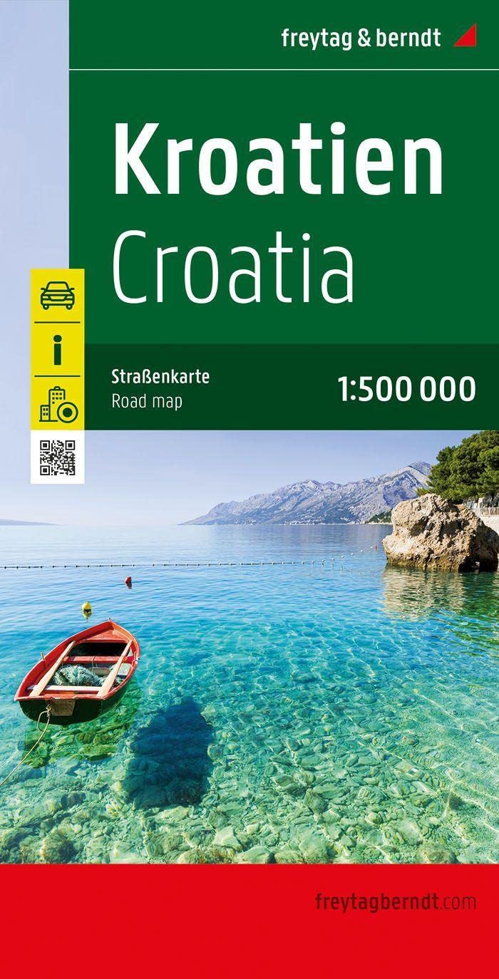 Freytag-Berndt Croatia Road Map 1:500,000 Size 1