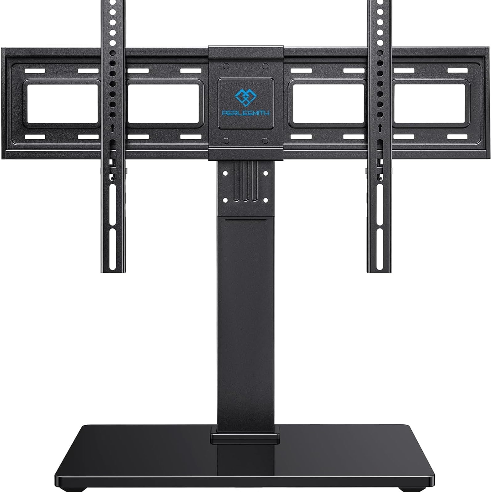 PERLESMITH Universal Swivel TV Stand Legs for 37-75 inch TVs, Height Adjustable Tabletop Mount Holds up to 99lbs, Television Table TV Stands for Livingroom & Bedroom, Universal VESA 600x400mm, PSTVS13