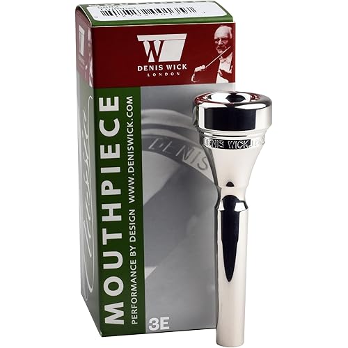 Denis Wick Heritage Classic Trumpet Mouthpiece Silver Plated, 5882-3E - Barrel Backbore for Balanced Airflow and Tone - Trumpet Accessories for Effortless Articulation 16.75 x 5.05 x 3.8mm