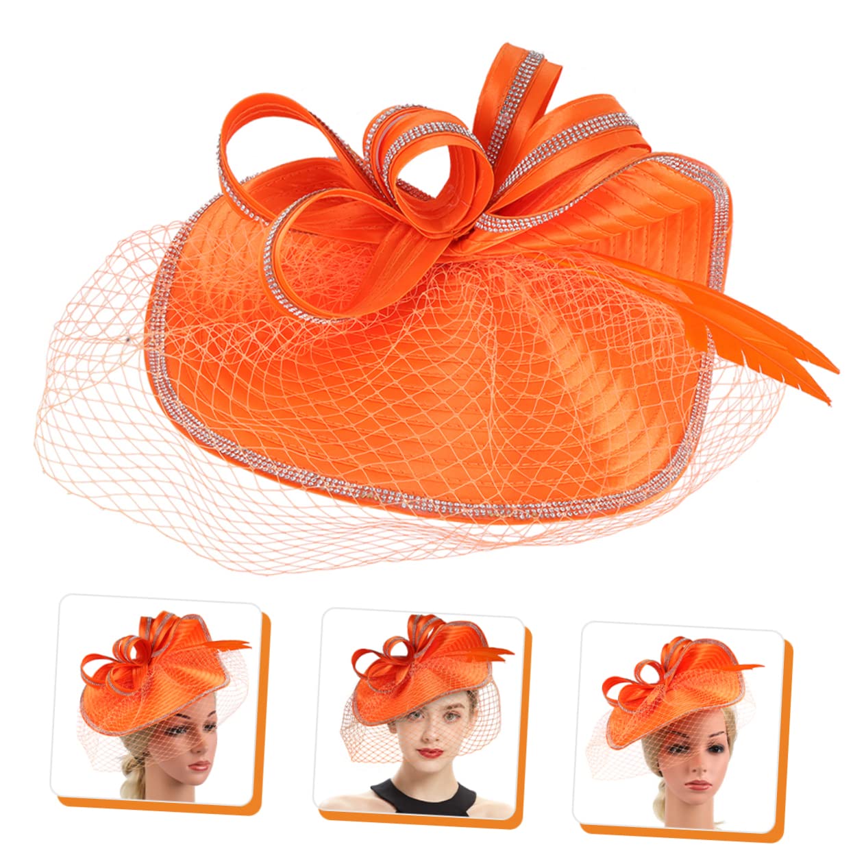 VALICLUD Sombrero Fascinator De Malla Para Eventos Elegantes Para Bodas Fiestas De Té y Cócteles Accesorio De Moda Para Mujeres