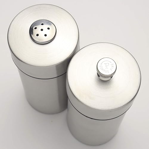 Miniatura 3 de Chef Specialties Juego de molinillo de pimienta y salero de acero inoxidable Futura de 5.5 pulgadas