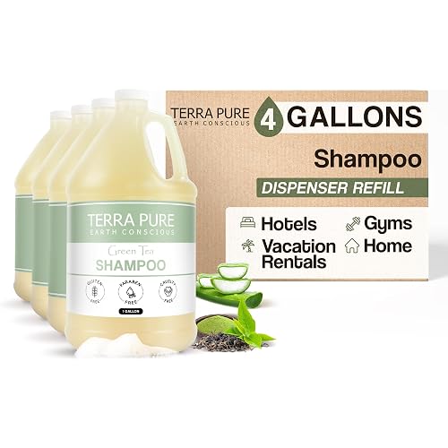 Terra Pure Hotel Shampoo, Gallon Refill, 4 Gallons