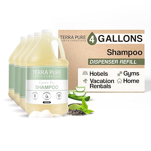 Miniatura 10 de Champú Terra Pure Hotel  1 galón  Para alquileres de hostelería y vacaciones para recargar dispensadores  (galón)