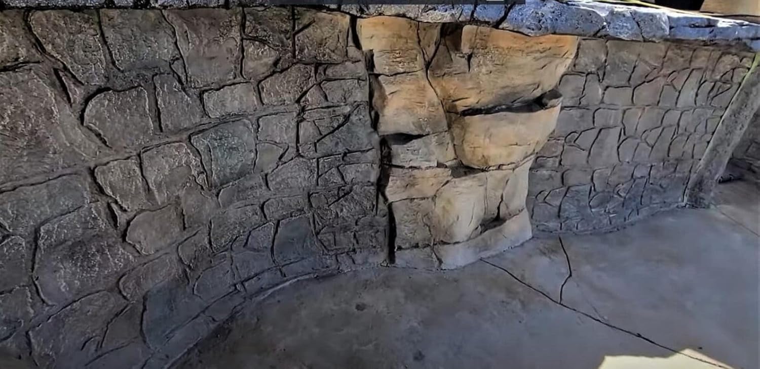 Set of Polyurethane Stamps VIA-PIAZZO| Stamp for Decorative Finishing on Concrete and Plaster |Set of 2, 23,62 х 11,81 х 0,39 Inches