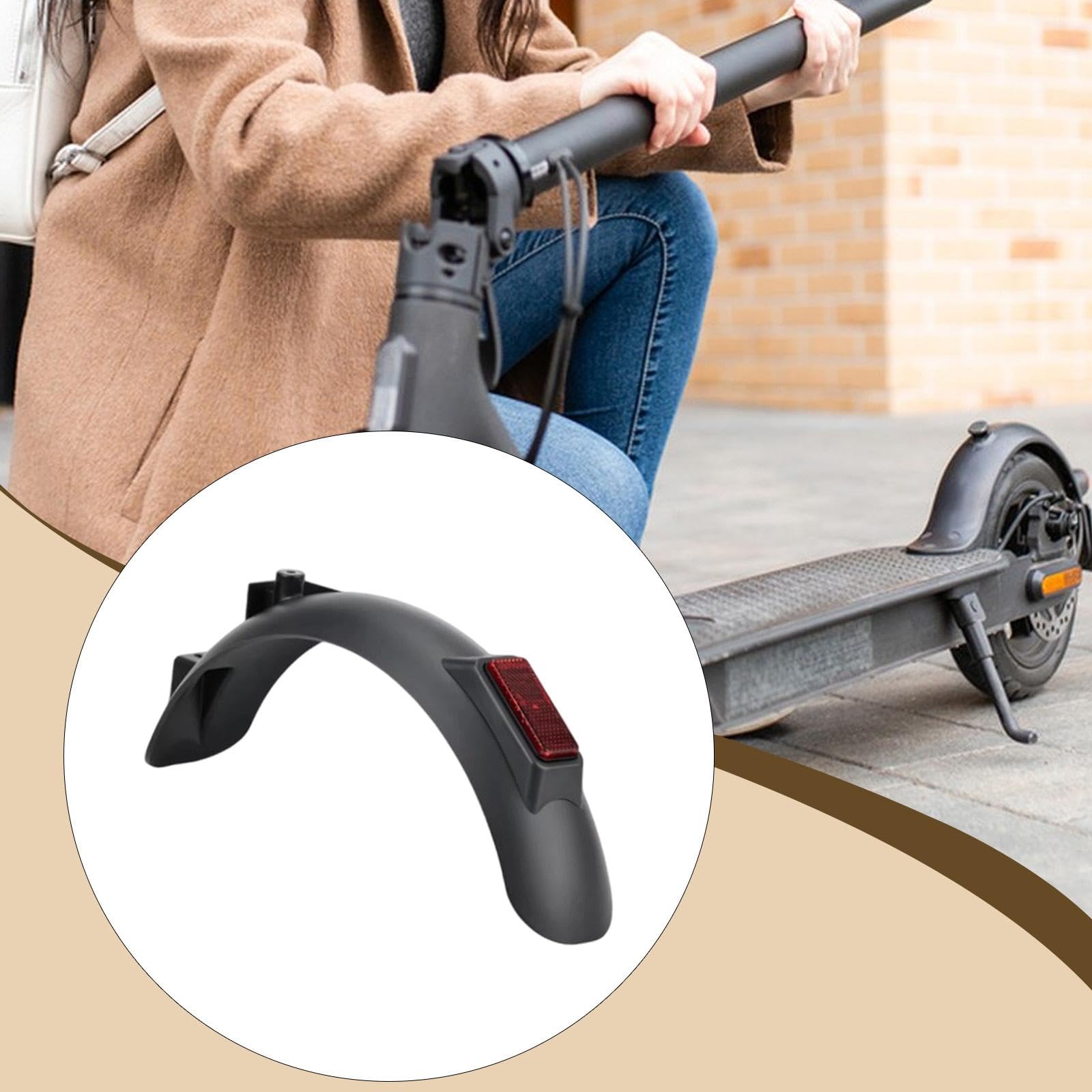 Sharplace Guardabarros Trasero para Patinete Eléctrico Negro Fácil Instalación Guardabarros Rueda Trasera