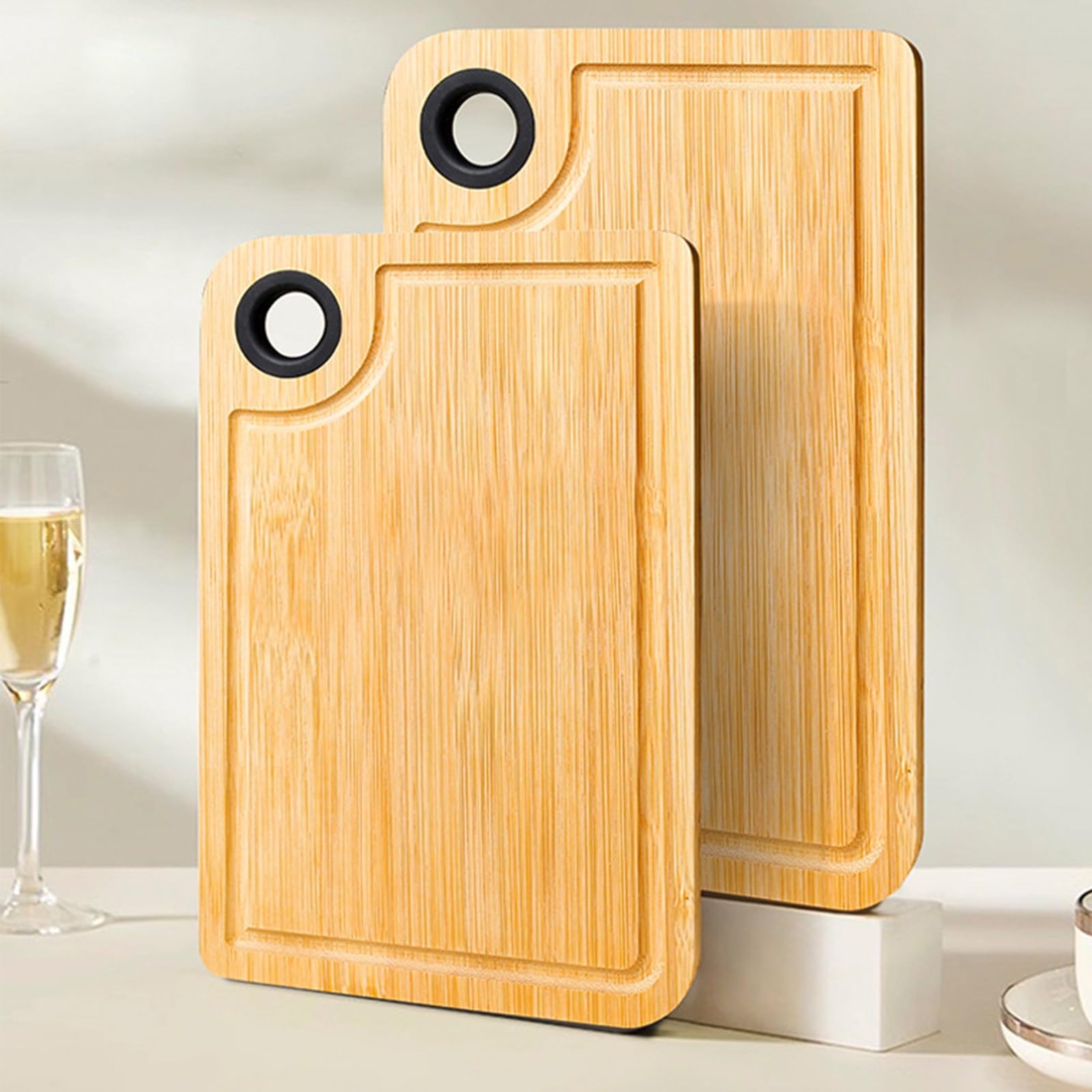 Schneidebrett Holz Holzbrett Küche Holzschneidebrett Küchenzubehör Groß Und Klein Brotbretter Und Servierbretter Wooden Cutting Board(33 * 23 * 1cm)