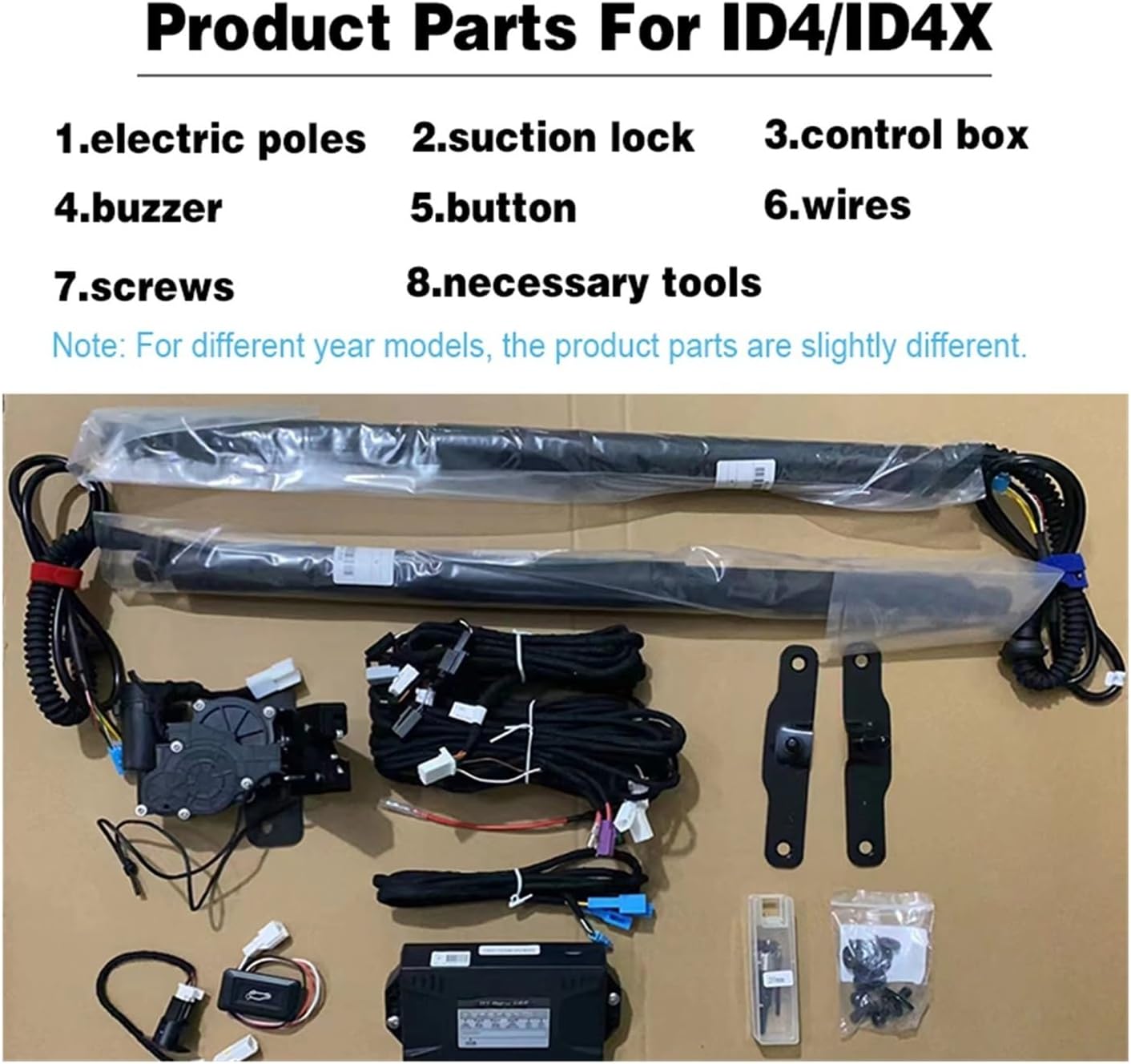 Electric Tailgate Of Trunk Control Of The Trunk Drive Car Lifter Auto Trunk Opening Rear Door Power Compatible With VW ID4 ID4X ID4.Crozz(2.D4X Tailgate)