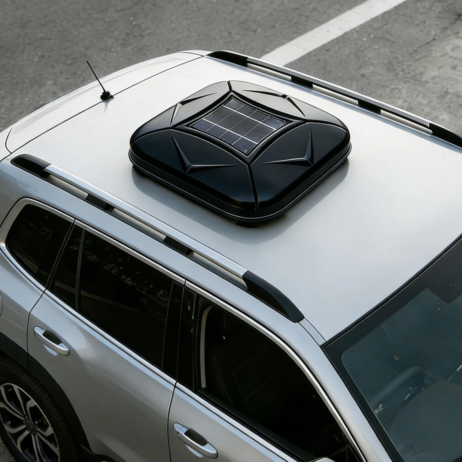 Moupeaktain Black Automatic Retractable Car Cover With Solar Charging/Remote Control – All-Weather Waterproof, Windproof & Snowproof, Anti-Theft Alarm, For Suv Sedan, Outdoor Indoor Use -3Xxl