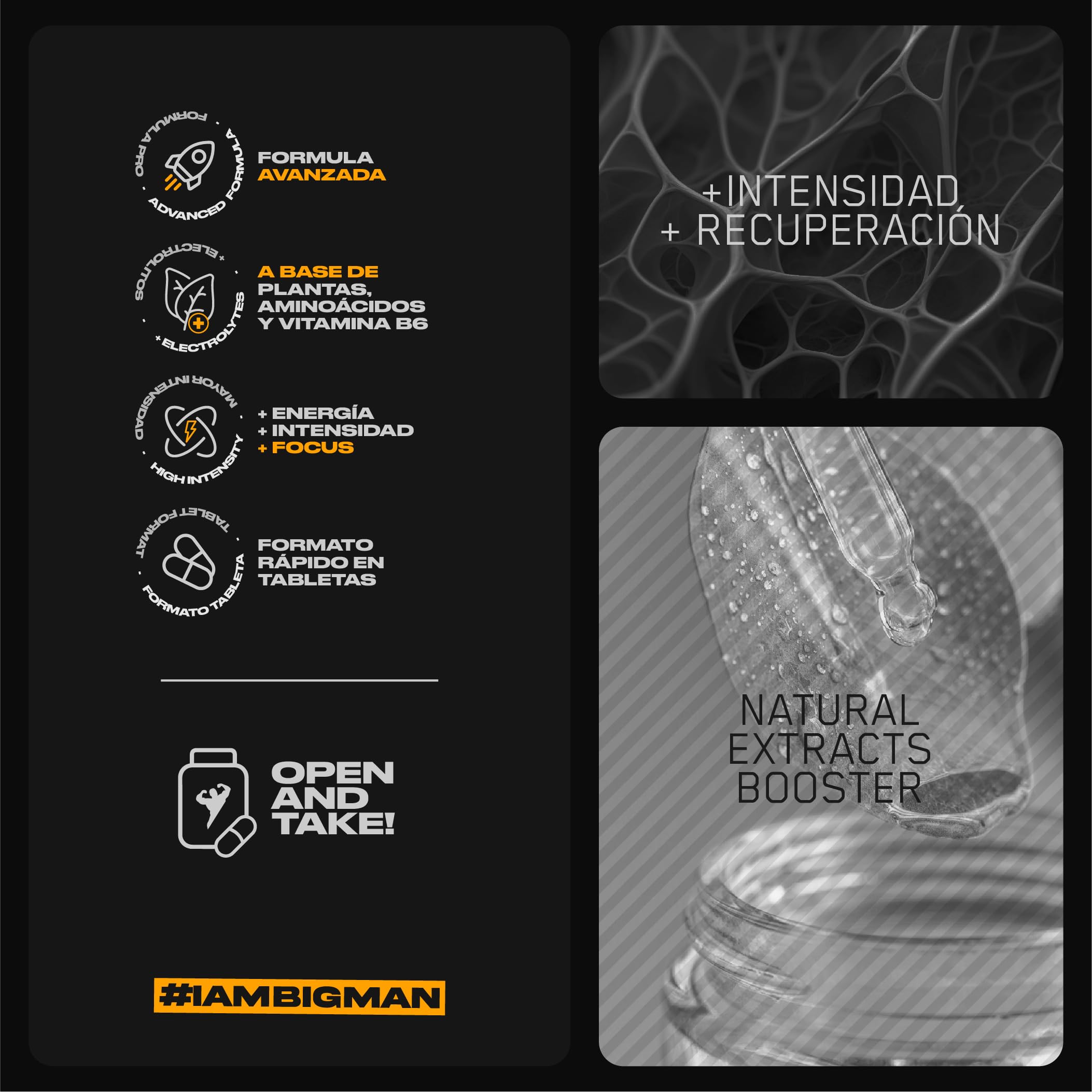 BigMan | Testribulan 180 Comp | Precursor Testosterona | Entramientos Intensos | Recuperación Rapida | Aumento Libido |