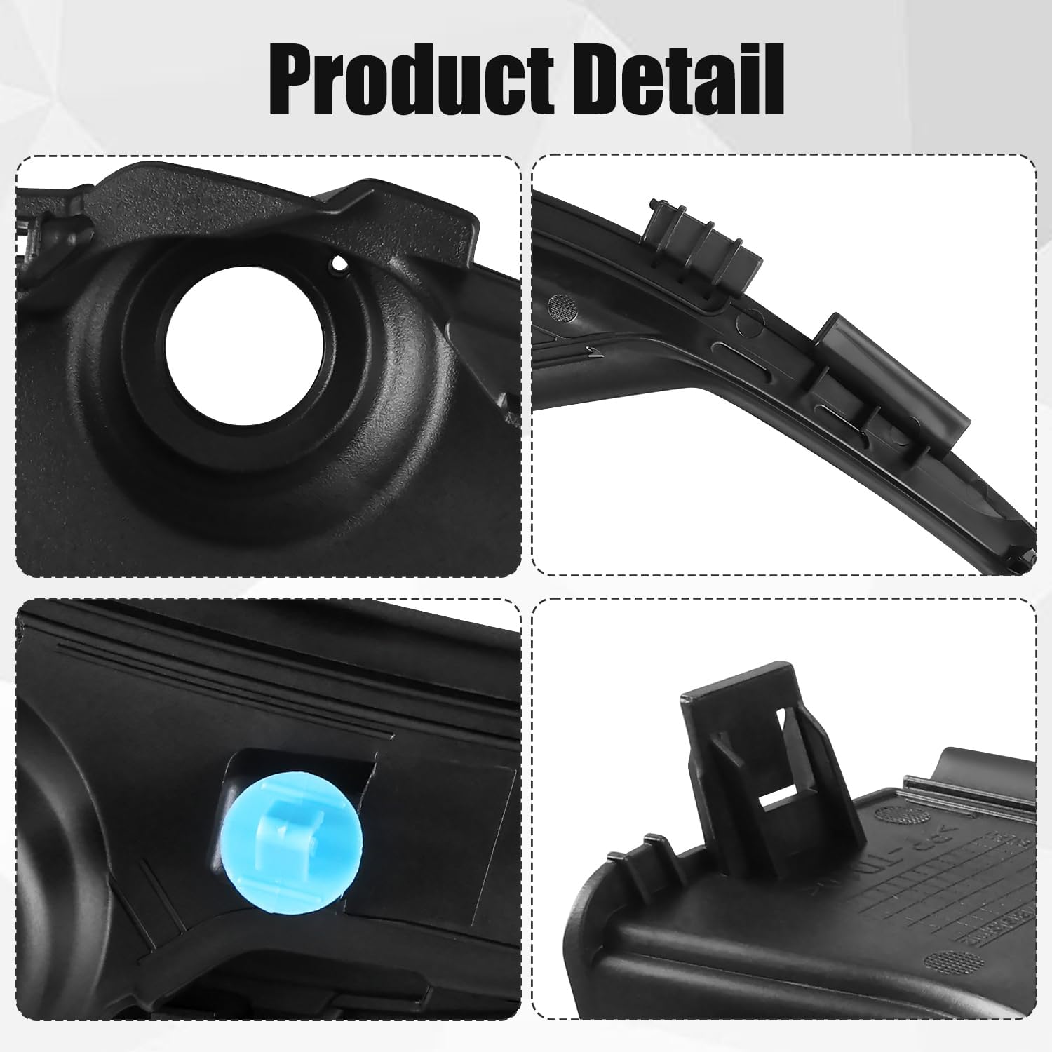 COOL STAR 2PCS Windshield Wiper Cowl Cover Extension Trim Compatible with Honda Civic 2012-2015 Replaces 74220-TR0-A00 74210-TR0-A00 Windshield Cowl Wiper Cover Panel Trim Left and Right
