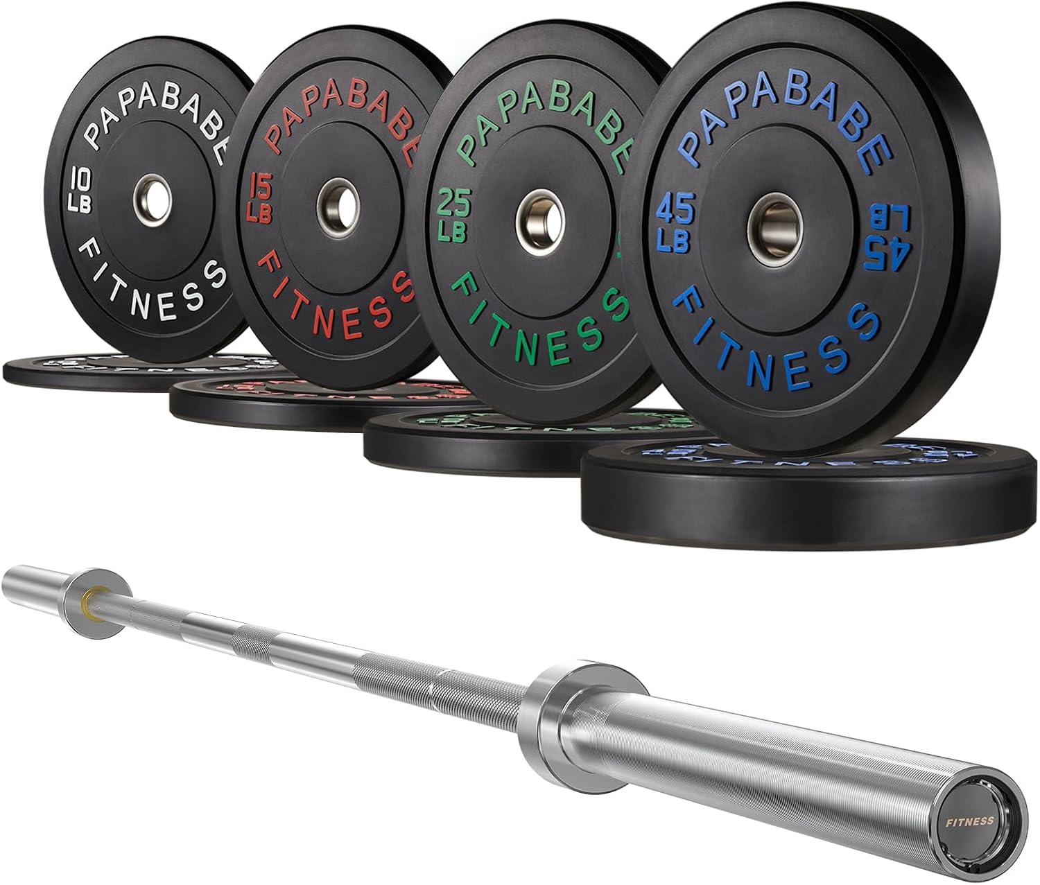 190LB Bumper Plates Set 190LB Bumper Plates Set