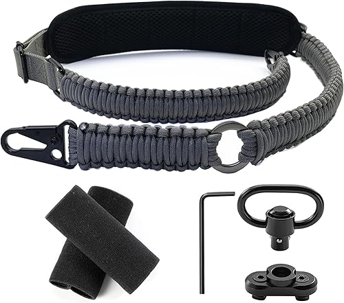 Miniatura 8 de Eslinga Paracord con almohadilla para el hombro y soporte de honda QD, honda QD de 2 puntos