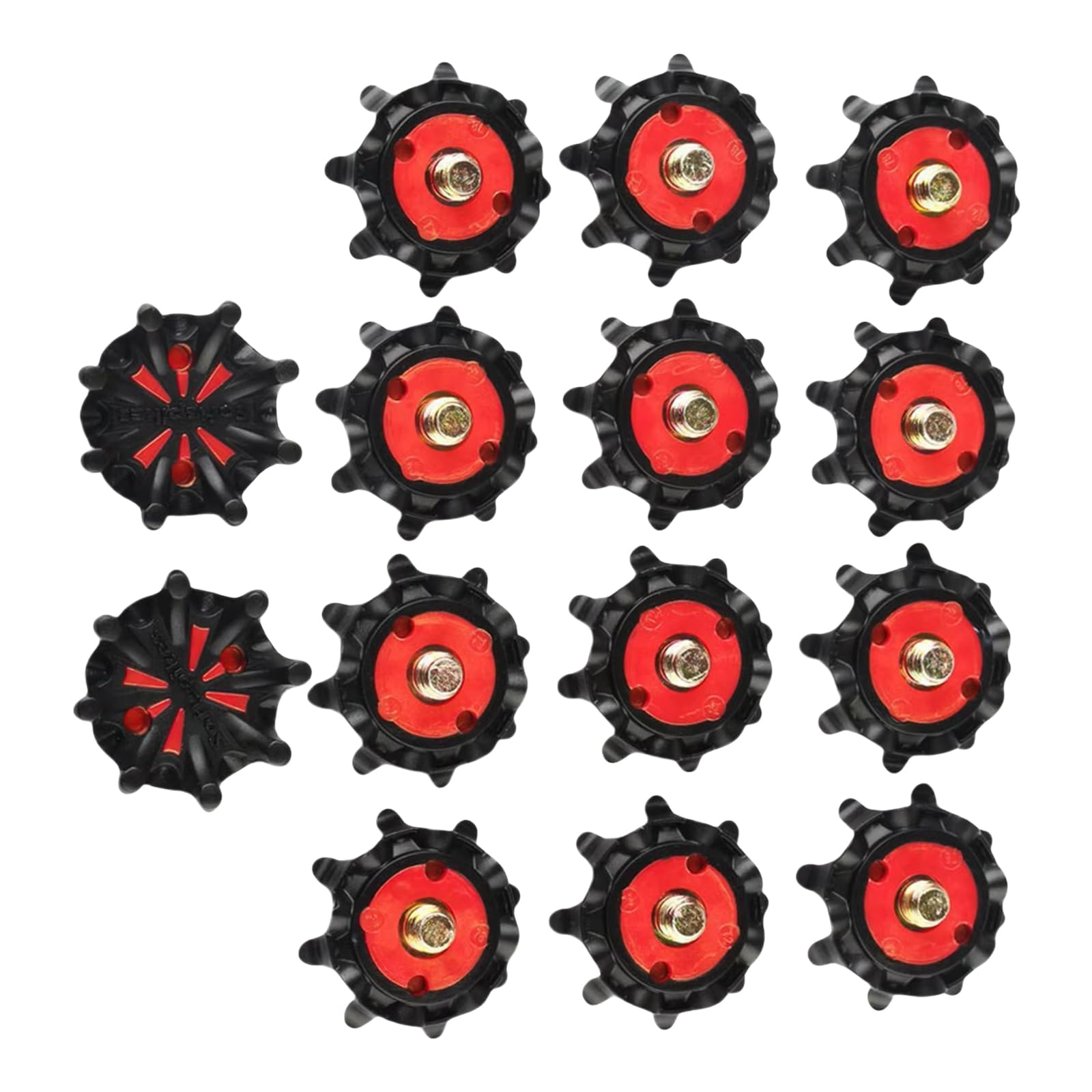 14 pezzi scarpe da golf tacchetti antiscivolo Golf Spikes perni di ricambio borchie torsioni veloci girare vite borchie vite chiodi scarpe