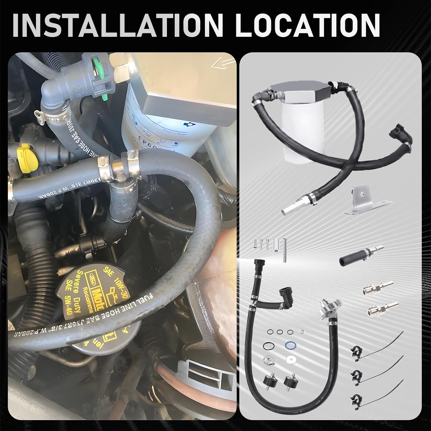 CP4 Disaster Prevention Kit Compatible with Ford F250 F350 F450 F550 Super Duty 2011-2025 6.7L Powerstroke Diesel，Replace CP4-6.7F-BP-G2.1, 7031190