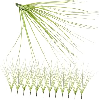 Zerodeko 15piezas Hierba Artificial para Rellenar Jarrones y Arreglos para Decoración De Interiores y Exteriores Color Verde