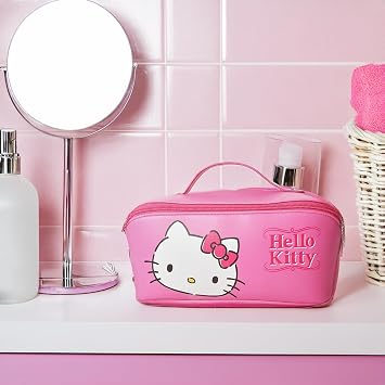 Hello Kitty Travel Makeup Bag Official License, Travel Cosmetic (Multi)