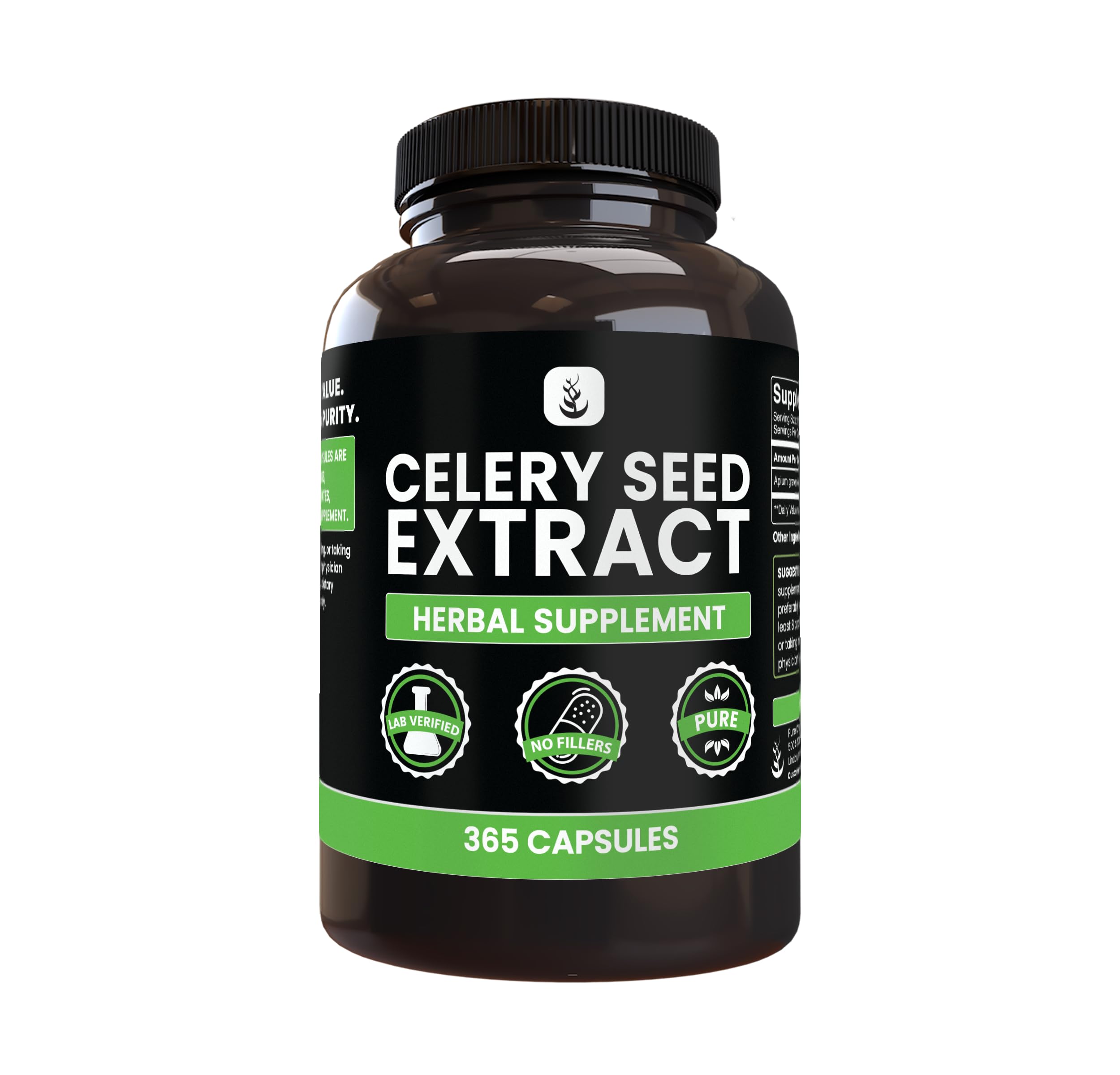 Pure Original Ingredients Celery Seed Extract Bottle