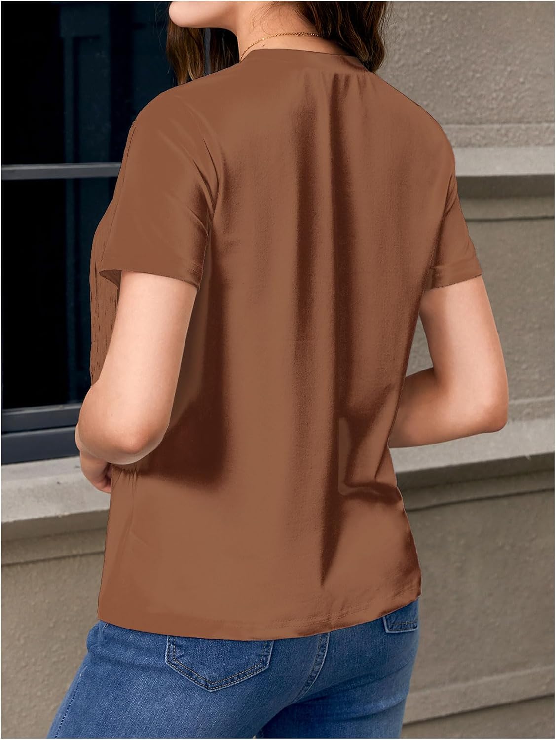 Verdusa Women's Short Sleeve Fringe Tops Tassel Trim Cowgirl Shirts Western Outfits - Image 2