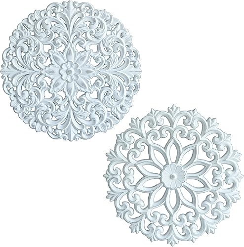 Arte de pared de madera decoración rústica para colgar en casa escultura de pared tallada en blanco decoración del hogar antigua placas de pared