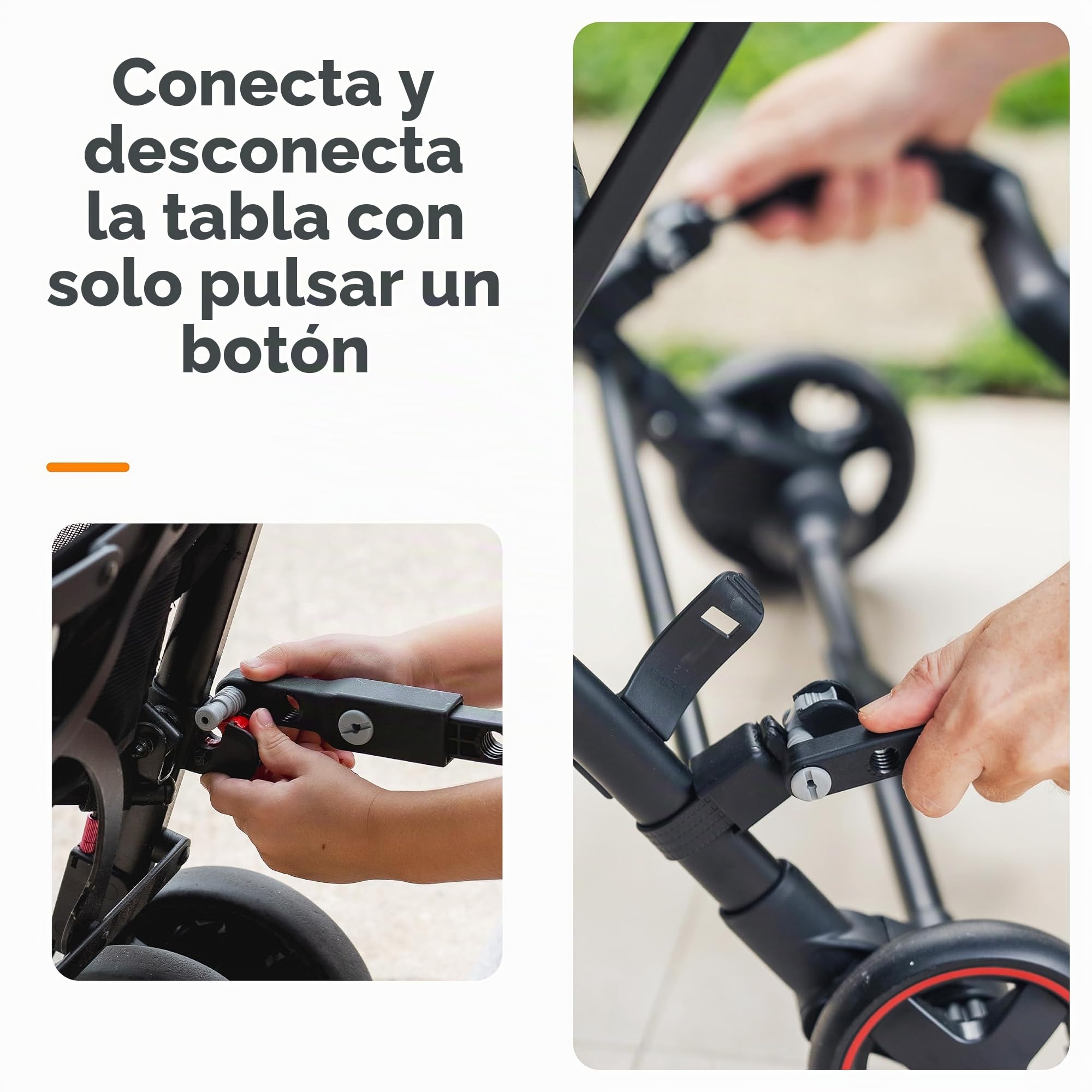 Lascal BuggyBoard Mini Plataforma con ruedas para carrito infantil, accesorio para niños de 2 a 6 años (22 kg), compatible con casi todas las sillitas de paseo, negro