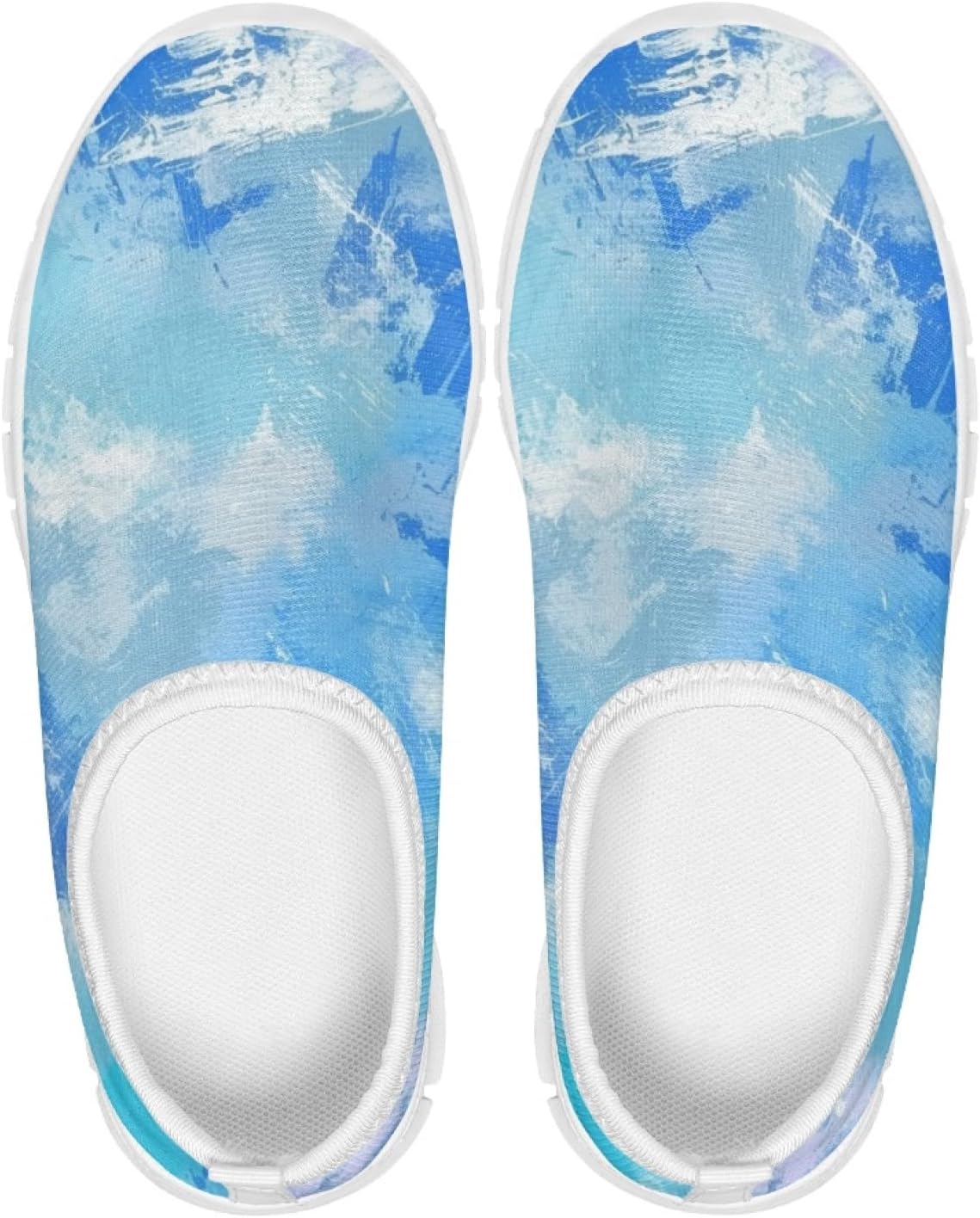 Lightweight Breathable Sneakers for Kids Cute Blue Barefoot Kids Slip On Shoes Funny Girls Daily Sneakers Casual Daily Wear Shoes for Girls Adapt to Different Environments - Image 3