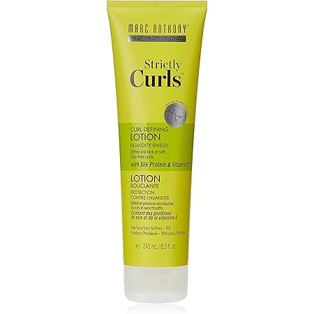 Marc Anthony Strictly Curls Vitamin E Curl Defining & Curl Enhancing Lotion – Moisturizing Detangler, Anti Frizz Hair Styling Product For Curls to Bounce & Shine – For Wavy, Dry Damaged Curly Hair