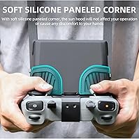 Vista 2 de Cubierta de parasol para DJI Mini 5 Pro/4 Pro/Air 3 RC 2 Accesorios de mando a distancia, antirreflejos plegable controlador de drone cubierta