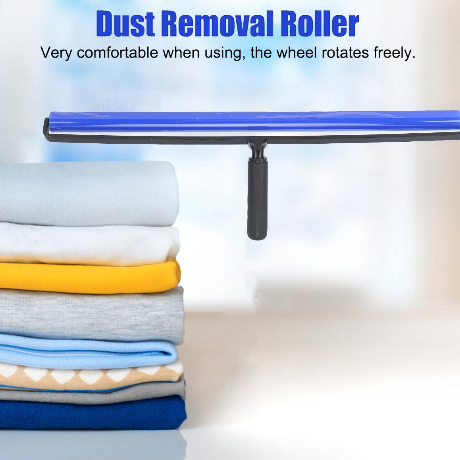 Pyhodi Silicone Rubber Pasting Tacky Soft Roller, Record Cleaner Squeegee Wheel Anti Static Sticky Dust Collection, Manual Roller Cleaner Tool for Film Application Craft Project Particle (20in)