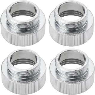 Create idea 4pcs Conectores Adaptadores de Grifo de Latón de 3/4 Pulgadas Hembra A M22x1,0 Adaptador de Purificador de Agua de Rosca Macho Métrico para Máquina Lavavajillas Cocina Fregadero