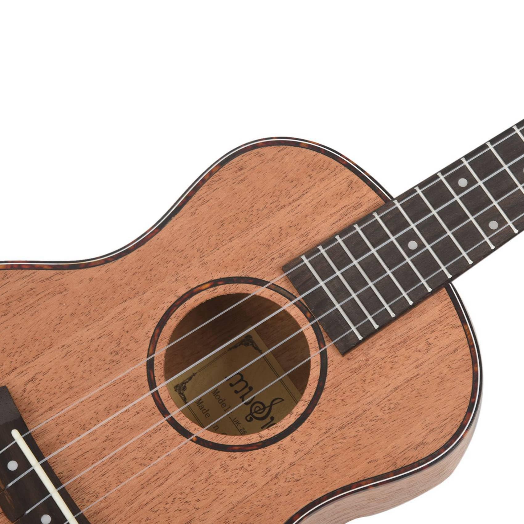 VENOAL 2X Tenor akustyczne elektryczne ukulele 66 cm gitara podróżna 4 struny drewno mahoń instrument muzyczny