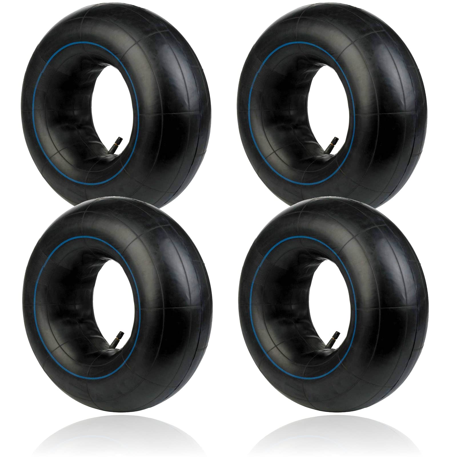 SPARES2GO Innertube 3.50 x 8 Wheel Barrow Scooter Trolley Trailer Cart Straight Inner Tube x 4