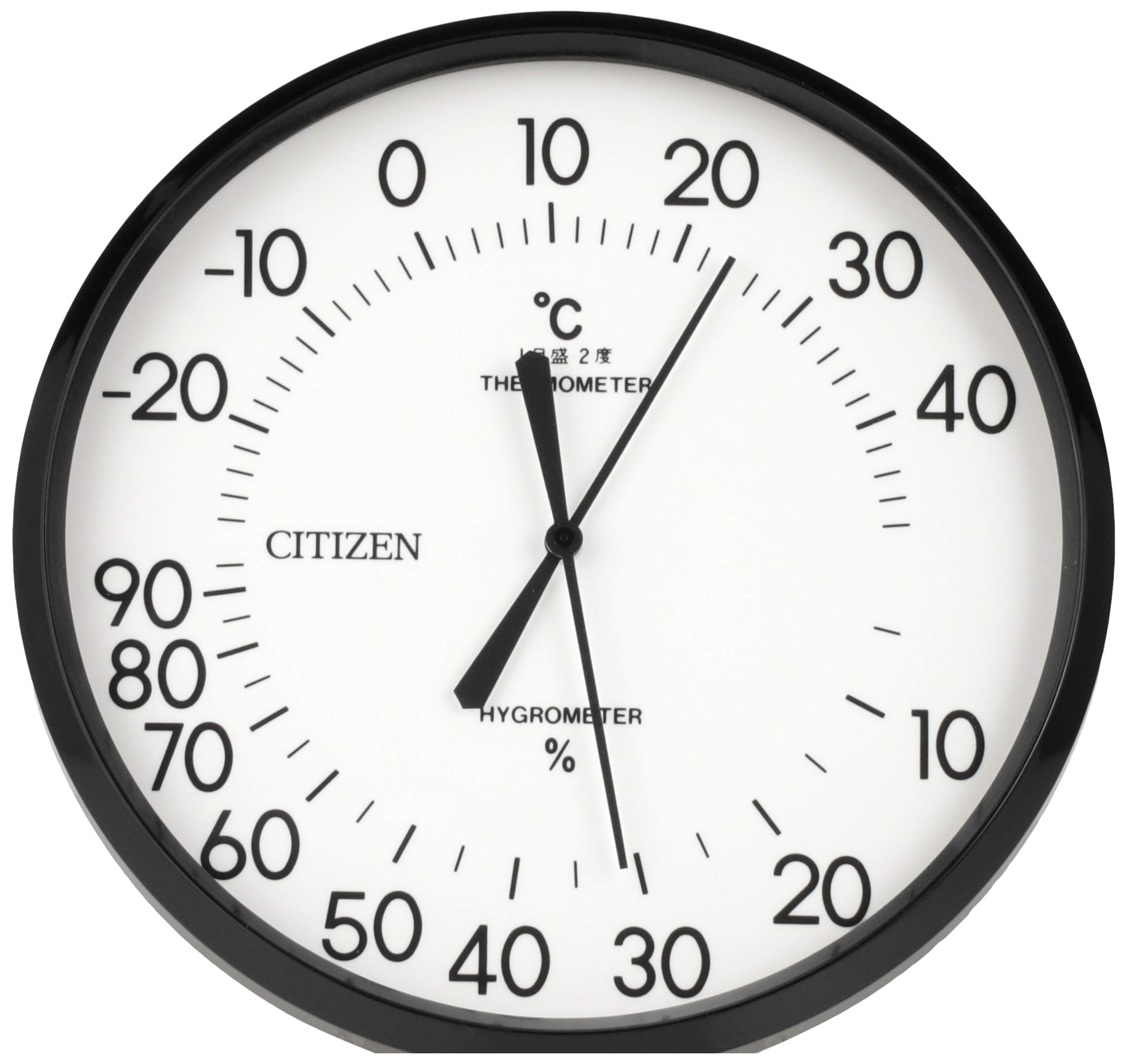 Amazon.co.jp: リズム(RHYTHM) シチズン 温度 ・ 湿度 計 掛け タイプ