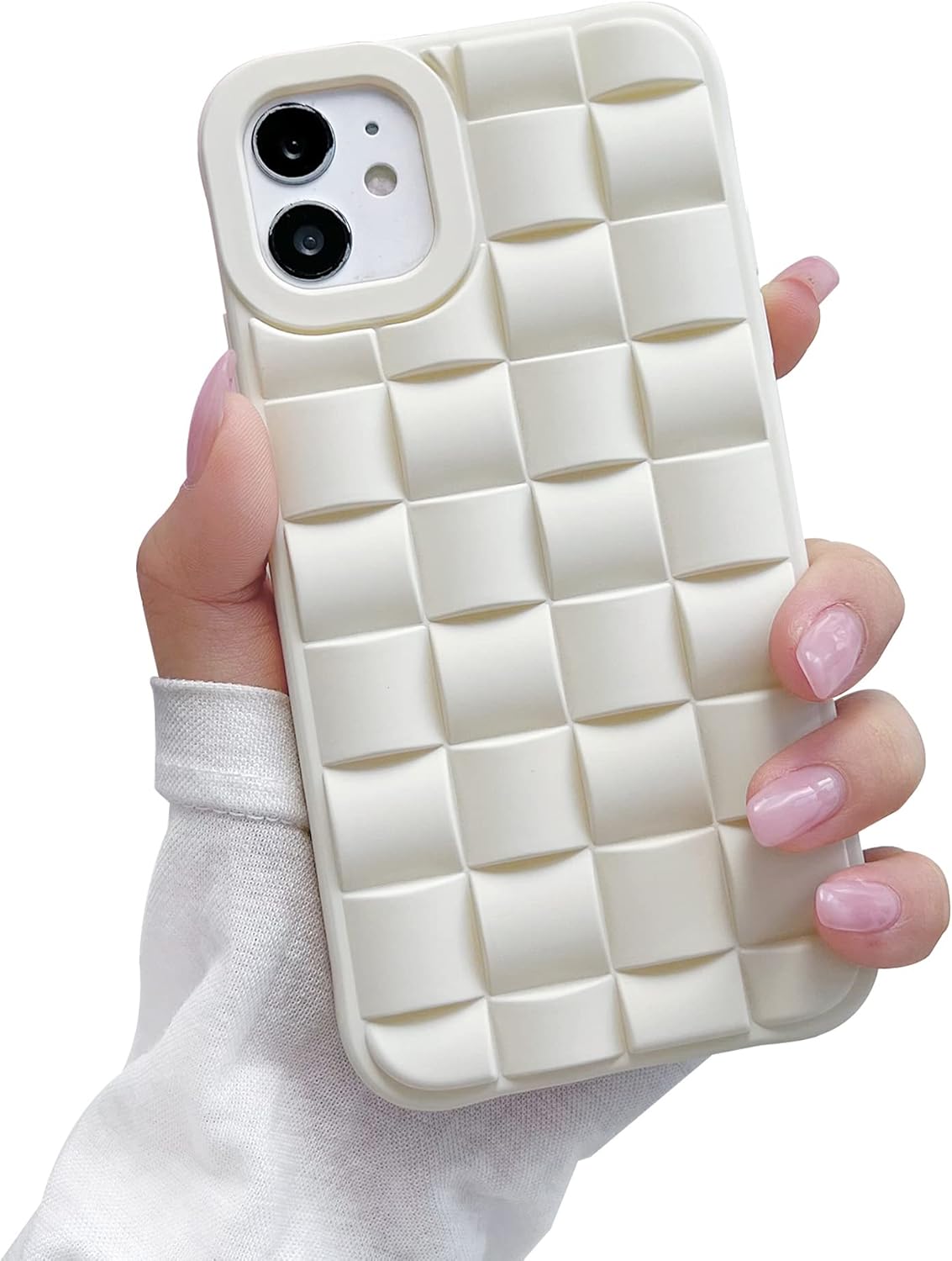 Sayoaho Compatible iPhone 11 Case, Cute 3D Plaid Desgin