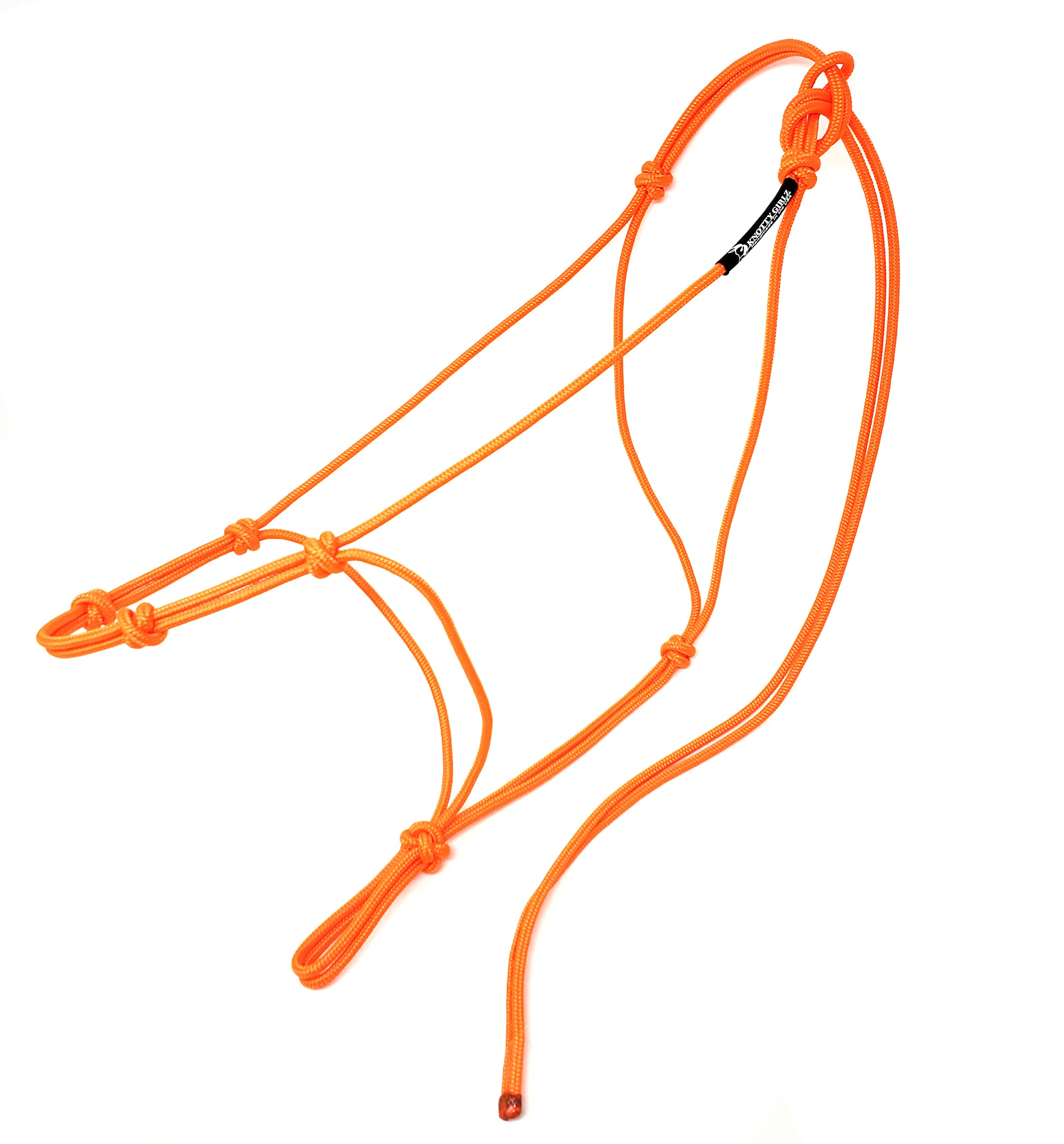 4 Knot Horse Rope Training Halter - 3/16" (5mm) Very Thin! Stiff Polyester Rope