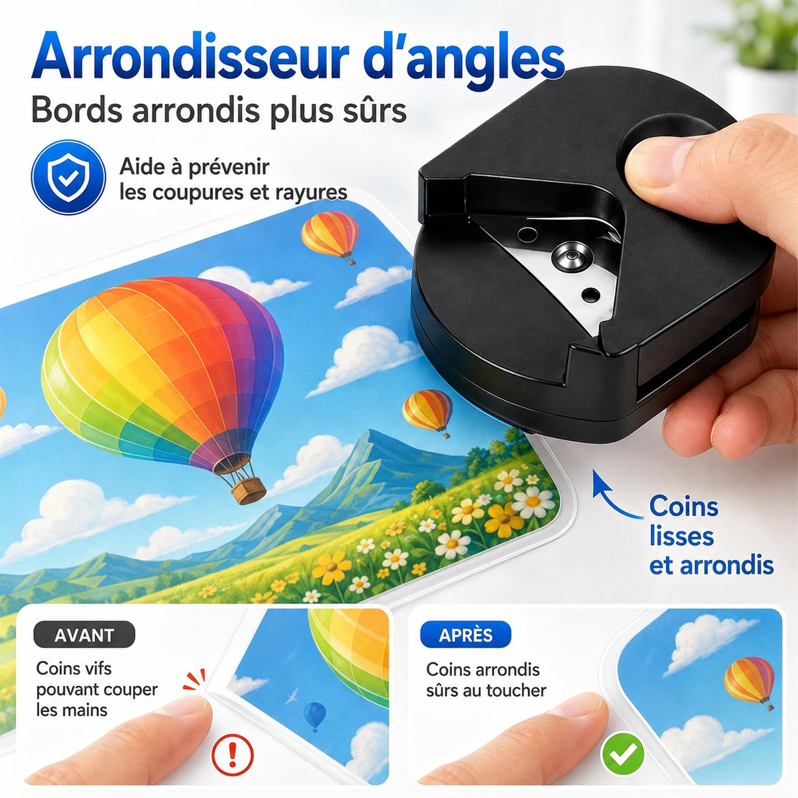 Plastifieuse A3 avec Coupe-Papier intégré, Plastification Thermique et à Froid, Arrondisseur d'Angles, Compatible A3 A4 A5 A6 (White+10pics)