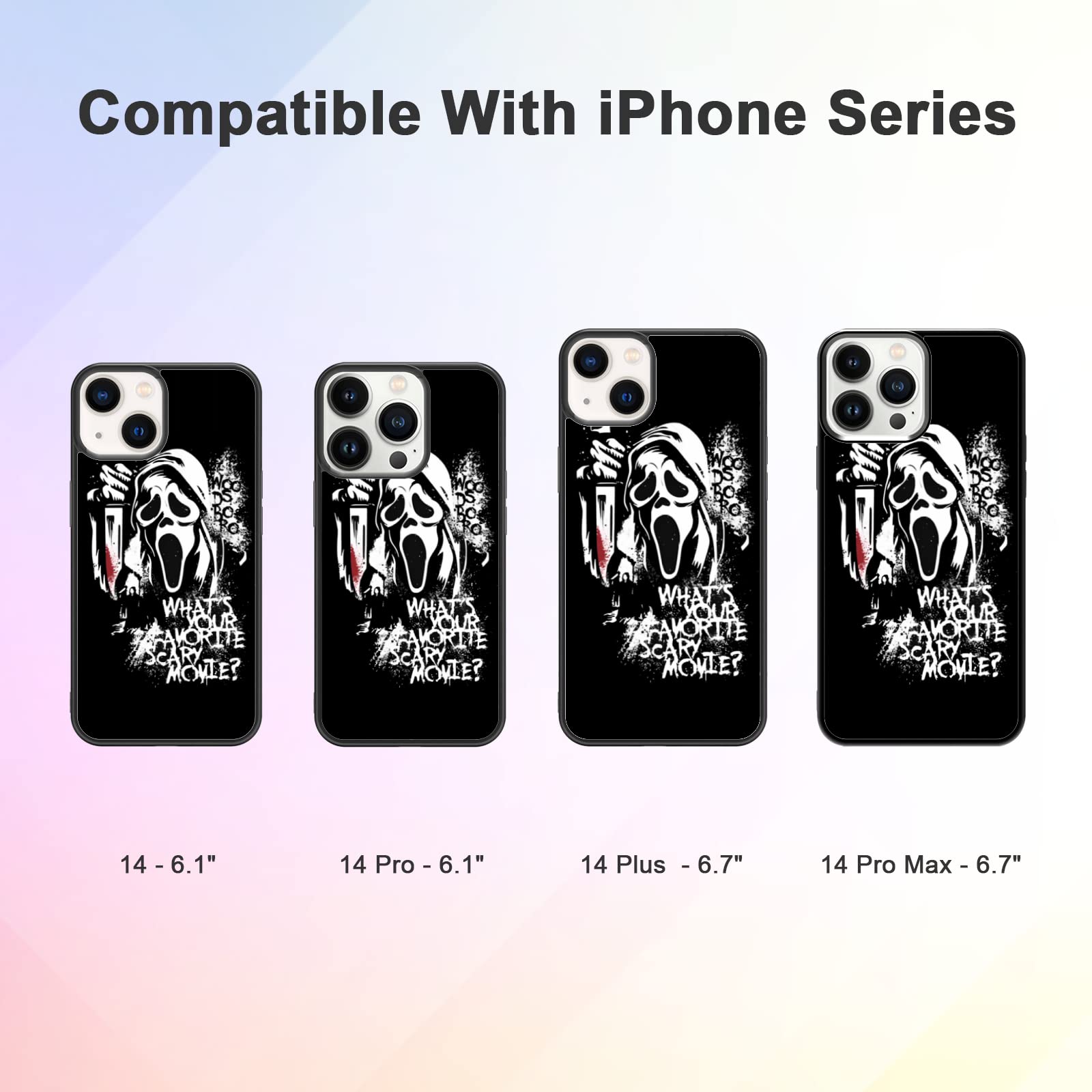 Sistger Compatible With IPhone 14 Case Scream Horror Movie